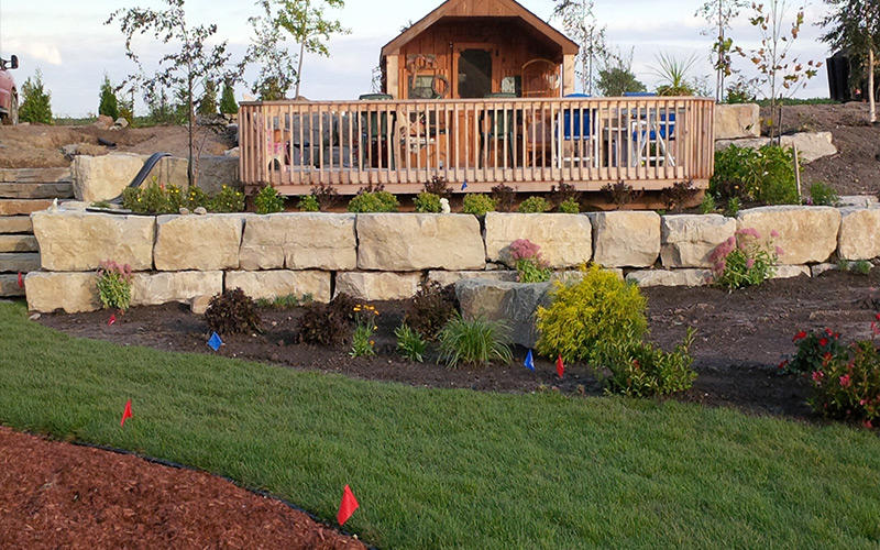 Landscaped Cabin